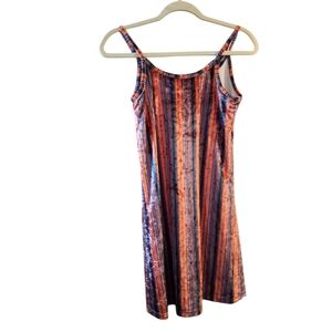 Odel Mini Dress 4 Striped Orange Blue Y2k Flowy Stretch Woman SleevelessDimensi